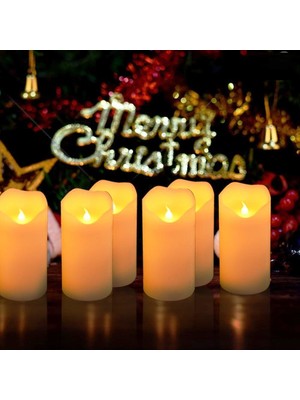 Kuzey Oyuncak Özel Tasarım Titrek Işıklı Mum LED Mum Pilli Mum LED Light Candles Işıklı Kına Düğün Mumları 24 Adet