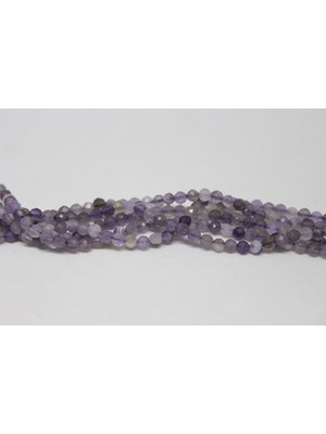 Yaşam Tohumu Ametist Taşı Yarım Dizi 2.5mm (17CM Uzunluğundadır)