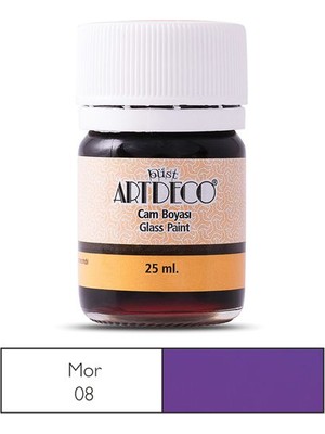 Artdeco Cam Vitray Boyası 25 Ml. 08 Mor