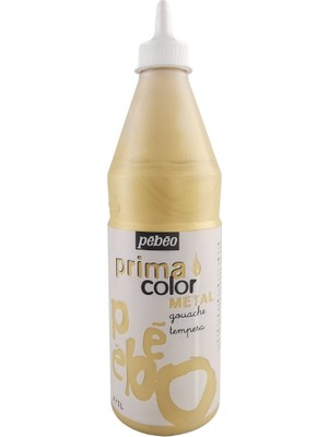 Pebeo Primacolor Guaj Boya Metalik Renkler 1lt Gold Altın