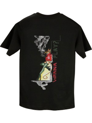 Aten Wear Oversize Bisiklet Yaka Basic Kısa Kollu Tişört