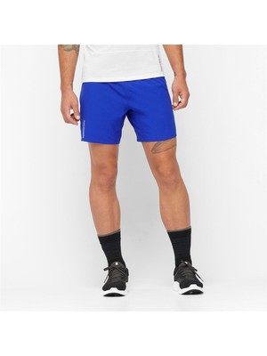 Salomon Cross 7 No Liner Erkek Mavi Koşu Şortu
