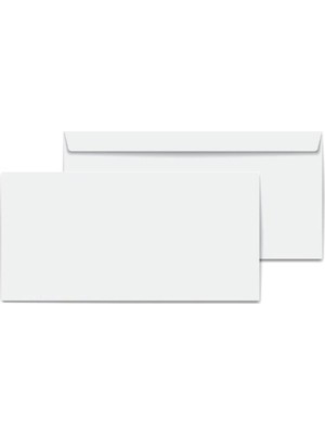 Limmy Diplomat Zarf Penceresiz 105 x 240 mm Beyaz - 20 Adet