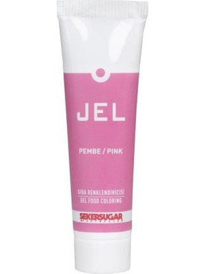 Şeker & Sugar Yenilebilir Jel Gıda Boyası 100 ml Pembe