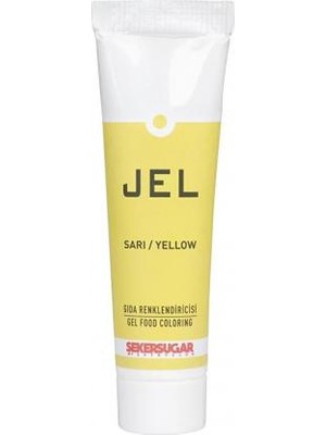 Şeker & Sugar Yenilebilir Jel Gıda Boyası 100 ml Sarı