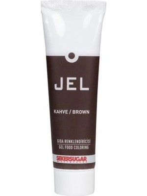 Şeker & Sugar Yenilebilir Jel Gıda Boyası 100 ml Kahve