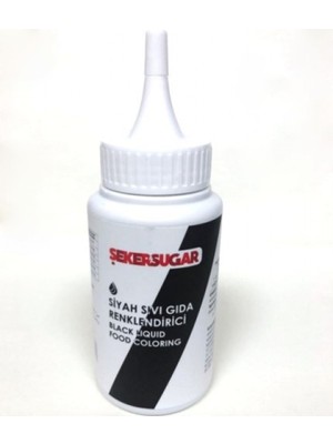 Şeker & Sugar Siyah Sıvı Gıda Boyası 150 ml