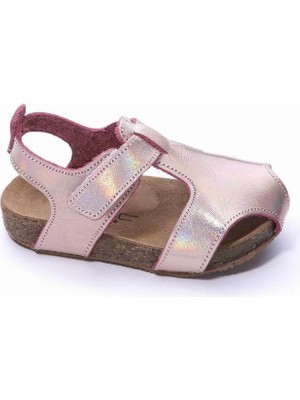 Sanbe 510 V 2001 21-25 Kız Deri Çocuk Sandalet Rose