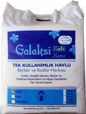 Galaksi Home  Tek Kullanımlık 65X100 Saç ve Vucut Havlusu 100 Lü Paket