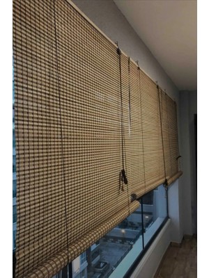 Evesen Bambu Store Perde Bej