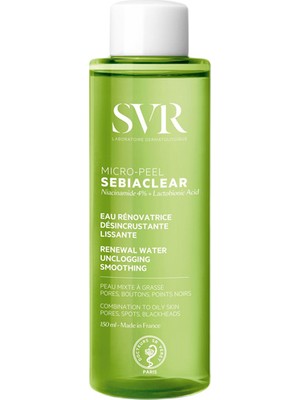 SVR Sebiaclear Micro-Peel Yenileyici Su Cilt İçin Nemlendirici Etki 150 ml Tüm Cilt Tipleri
