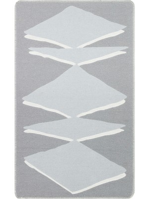 Eko Halı Arya Neo Arn 09 Grey White Yıkanabilir Kaymaz Tabanlı Modern Pamuk Kilim