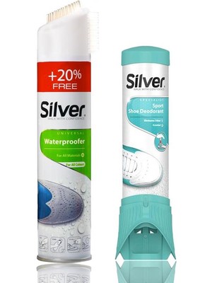 Dopar Silver Ayakkabı Koku Giderici Deodorant 100 ml + Su Itici Önleyici Sprey 300 ml