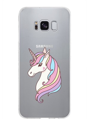 PrintiFy Samsung Galaxy S8 Kapak Sevimli Karakterler Tasarımlı Şeffaf Silikon Kılıf