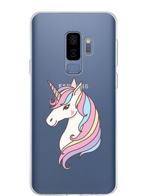 PrintiFy Samsung Galaxy S9 Plus Kapak Sevimli Karakterler Tasarımlı Şeffaf Silikon Kılıf