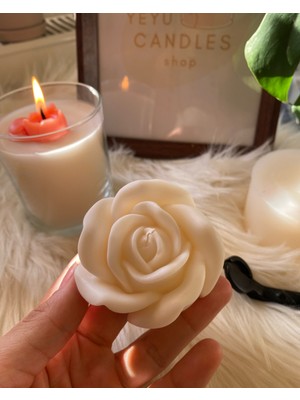 Yeyu Candles Beyaz Gül Mum / White Rose Candle