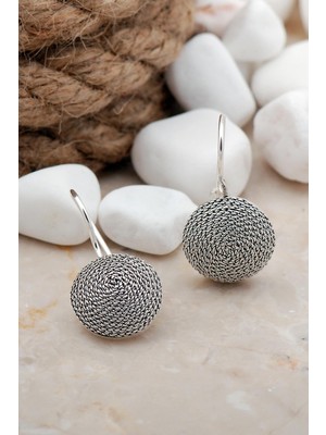 Sümer Telkari Tel Burma Telkari Gümüş Küpe 2540