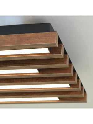 voxlamp lighting solutions LED Avize Plafonyer Rod Wood 40*40CM