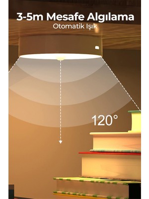 DEMPOWER Hareket Sensörlü Beyaz LED Işık Lamba