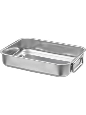 IKEA Metal Fırın Kabı Paslanmaz Çelik 26 x 20 cm