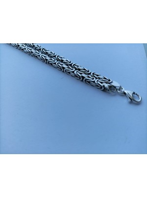 Agb Silver Kral Zincir Kolye Kare 4 mm 55 cm