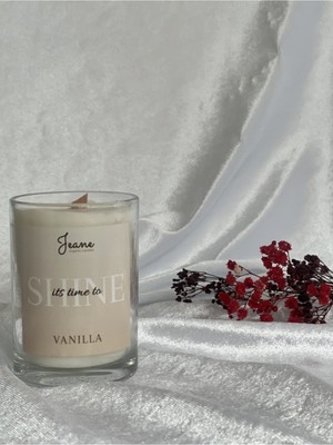 Jeane Home Decor Jeane Candles Kokulu Mum Glass Bardak Vanilya Kokulu