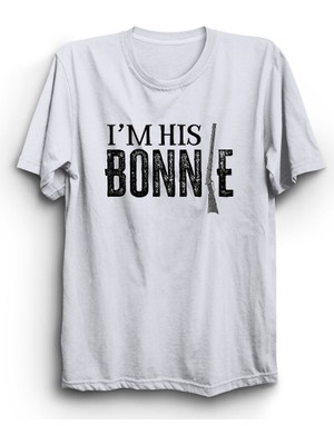 I'm His Bonnie, Clyde ve Bonnie, Couple 2 Çift Tişörtü (Tek Ürün)