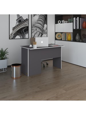 Kenzlife ofis masası miyamoto gri sağ 75*110*80 raflı dolap bilgisayar çalışma masası
