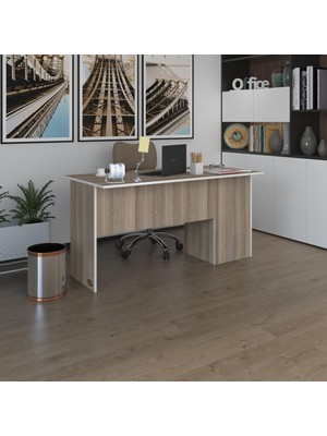 Kenzlife ofis masası miyamoto crd sol 75*170*80 kilitli kapaklı dolap bilgisayar çalışma masası