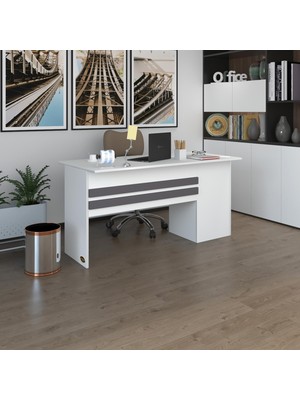 Kenzlife ofis masası kamikaze byz sol 75*150*80 kilitli kapaklı dolap şeritli bilgisayar çalışma masası