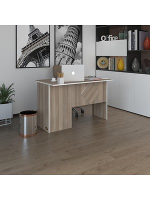 Kenzlife ofis masası yoko ono crd sağ 75*130*60 kilitli kapaklı dolap eşkenar bilgisayar çalışma masası