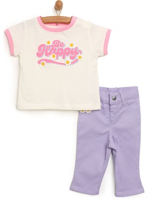 HelloBaby HelloBaby Flower Power Tshirt - Pantolon Kız Bebek