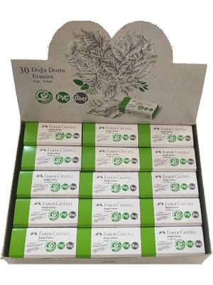 Faber-Castell Faber Castell Doğa Dostu Silgi Küçük Boy 30'lu Paket Pvc Içermez