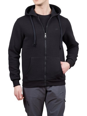 Alpinist Covert Tam Fermuarlı Erkek Sweatshirt Siyah