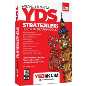 Yediiklim Yayınları YDS YÖKDİL Stratejİleri Soru Gruplarına Göre Konu Anlatımlı Soru Bankası