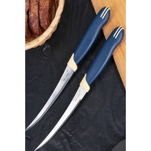 Lazer Tırtıklı Sivri Uçlu Bıçak Meyve ve Sebze Soyma Bıçağı 23512/215