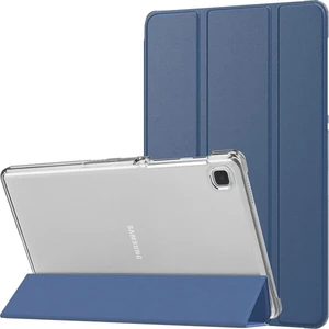 MTK Moveteck Samsung Galaxy Tab A7 Lite 8.7 Inç SM-T220 Tablet Kılıfı Akıllı Smart Uyku Modlu Katlanabilir Şeffaf Renkli Arka Kapak