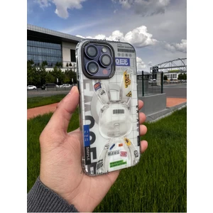 M.TK Moveteck Apple Iphone 14 Pro Max Uyumlu Clone Yumuşak Hissiyatlı Mat Buzlu Magsafe Köşe Korumalı Original Case Emo Off