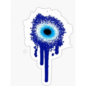 Nazar Etiketi Araba Leptop Duvar ve Cam  17CM Md4