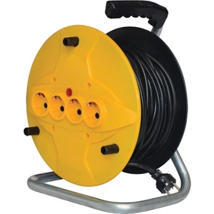 Abnturk 35 Mt 3 x 1 mm Makaralı Seyyar Kablo 4 Fiş Giriş