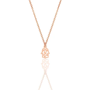 Söğütlü Silver Gümüş Rose Fatma Ana Eli Kolye