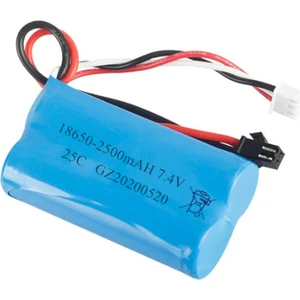 7.4V 18650 Li-On 2500 Mah Oyuncak Pili SM2P Soket