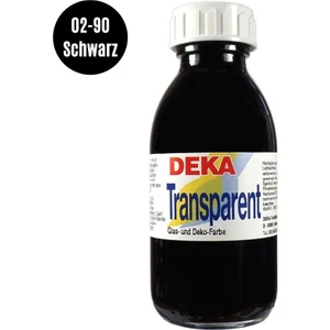 Transparent 125 ml Cam Boyası 02-90 Schwarz (Siyah)
