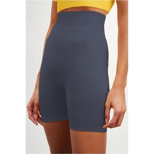 Felolin Örme Seamless Şort Yüksek Bel Toparlayıcı Biker Şort