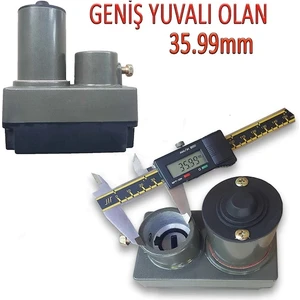 Çanak Motoru Te 018 - Asansör Kabin Kapı Motoru Enkoderli Çapı 35.99MM