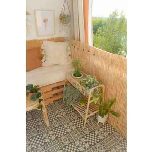 50CM.X3M. Kamış Hasır Balkon Çiti Bahçe Dekorasyonu