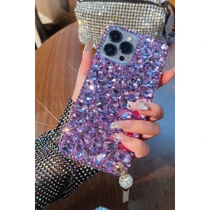 Gökkuşağı Bilişim Apple Iphone 13 / 14 Uyumlu Crystal Taşlı Lux Kokoş Kılıf