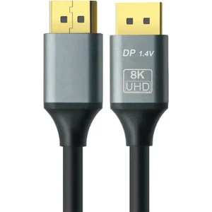 8k Displayport 1.4 Kablo 32,4gbps, 8K@30Hz, 5K@60Hz, 4K@120Hz 2160P HDR10 Freesync ve G-Sync -1.8m