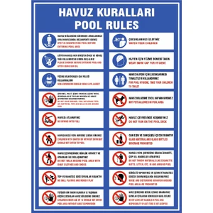 Havuz Kuralları Levhası