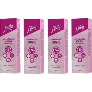 Lady Tüy Dökücü Krem Normal 100 ml x 4 Adet